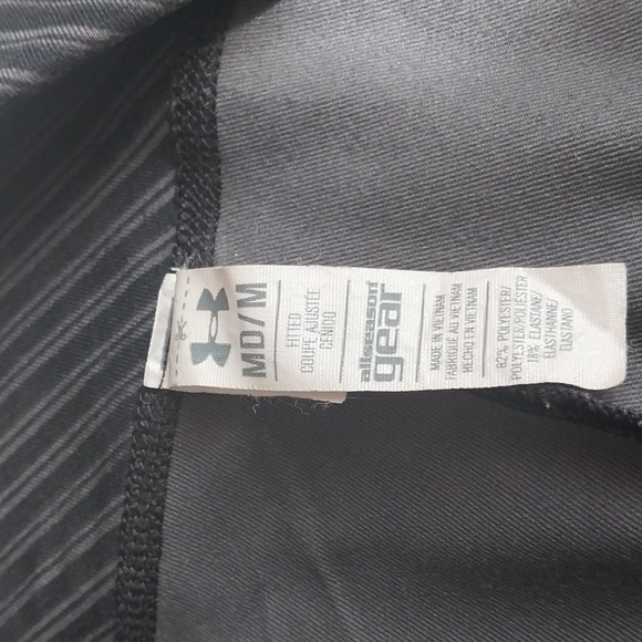 Under Armour Black/Grey Leggings with Zipper Calf size Medium - Picture 6 of 8